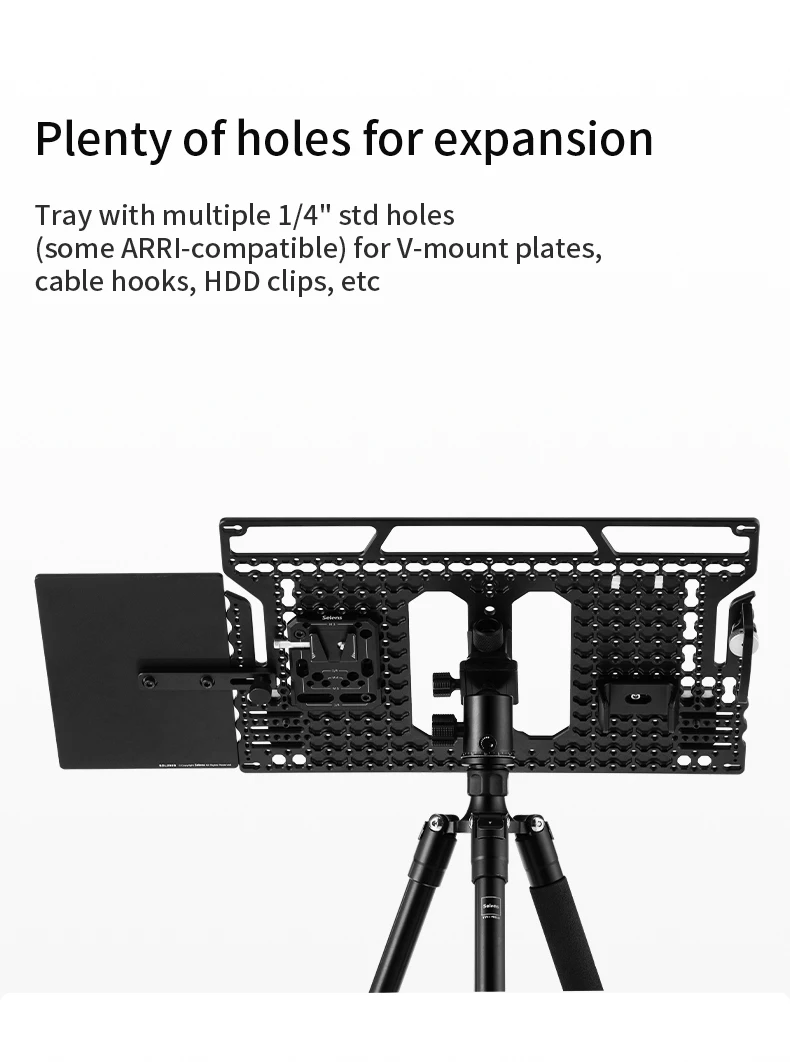 ,17.72x11.22in Universal Aluminum Alloy Laptop Stand Tray with 1/4" Screw Hole,S