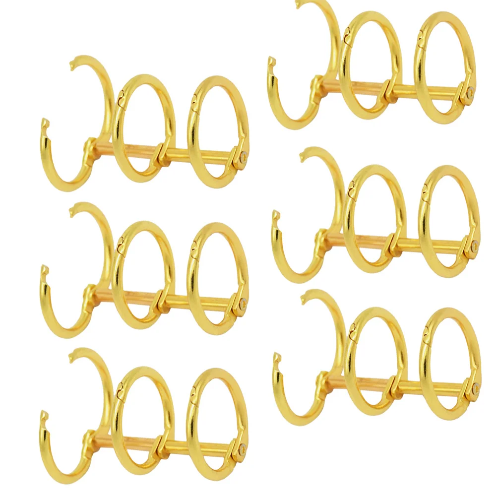3 Ring Metal Loose Leaf Binder Rings 6Pcs