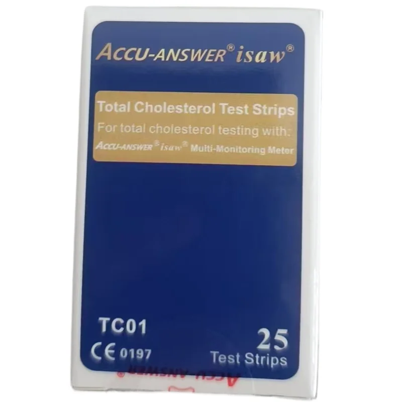 25 PCS Cholesterol test Accu-ANSWER isaw Fast check Class II Instrument classification 4 in 1 cholesterol analyzer