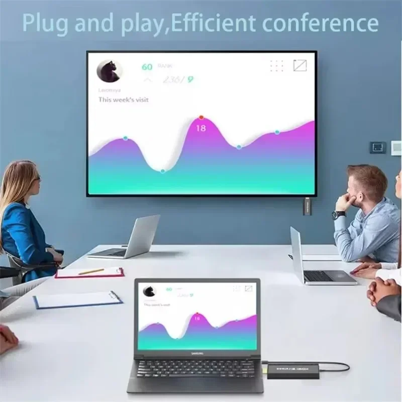 50M HDMI-Compatible Wireless Video Audio Transmitter Receiver 1 TX TO 2 RXS 1080P@60Hz Extender From PC to Projector & Monitor