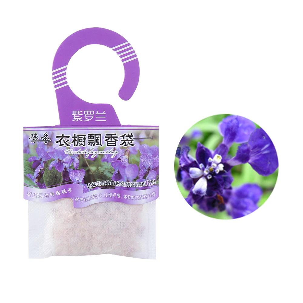 1Pc Lemon Lavender Rose Osmanthus Air Fresheners Natural Fragrances Hanging Spices Bag Wardrobe Deodorizing Paper Sachet Cabinet deodorant sachet bags fragrance bags