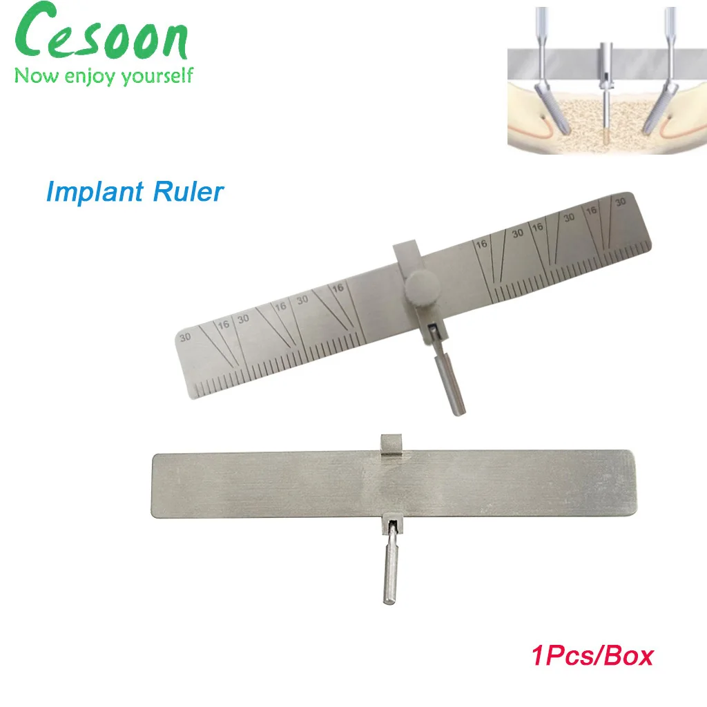 

1 Pcs/Pack Dental Measuring Ruler Planting Positioning Locator Gauge Angle Autoclavable Bendable Professional Oral Dentist Tool