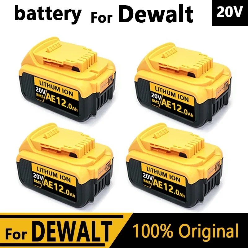 12000mAh 20V for Dewalt Power Tool Battery DCB206 20V 18.0Ah Battery DCB206 DCG405 DCB200 100% Original