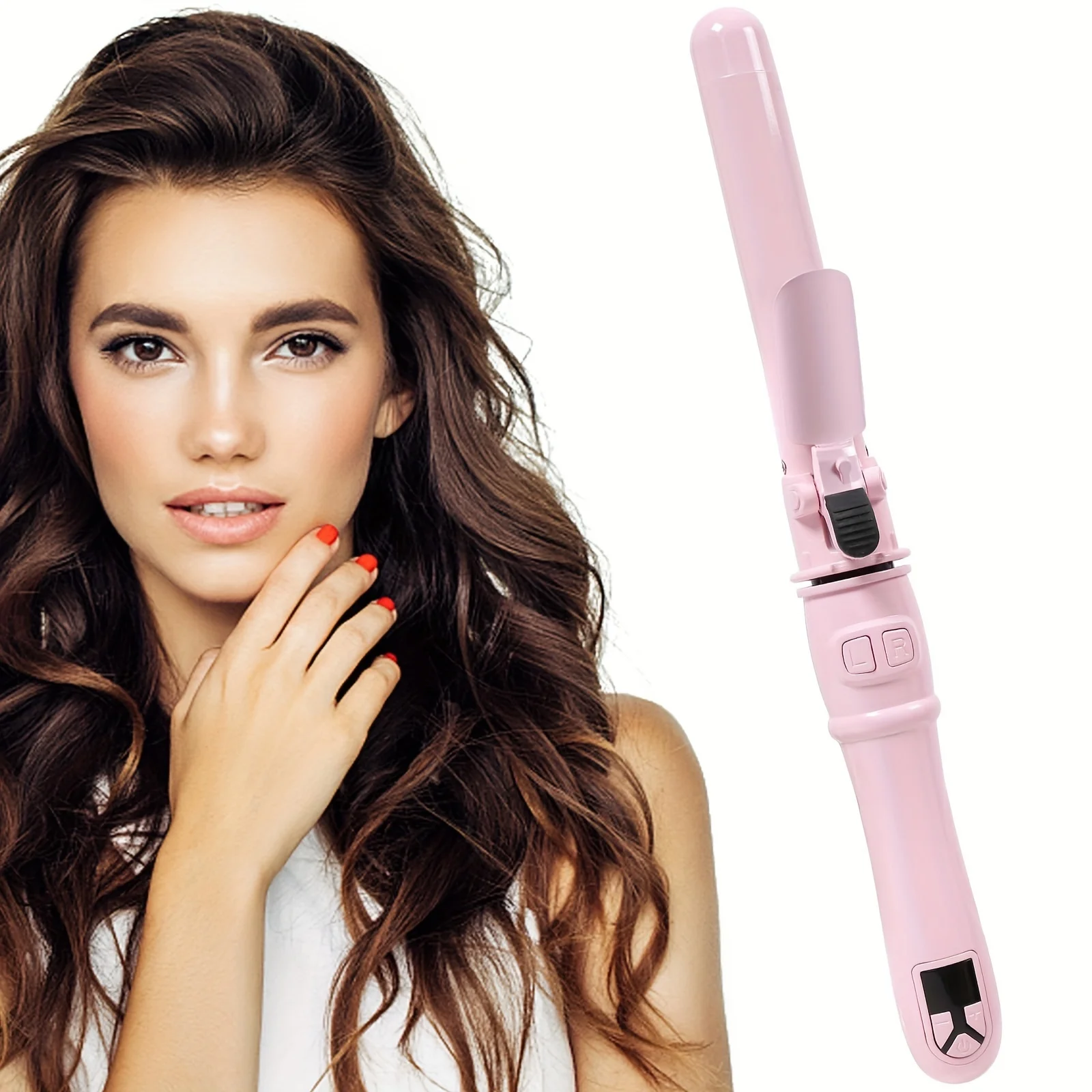 

Automatic Hair Curling Wand, Rotating Curling Iron, Professional Hair Curler, Hair Styling Iron, Fast Heating Wand For Medium/Lo