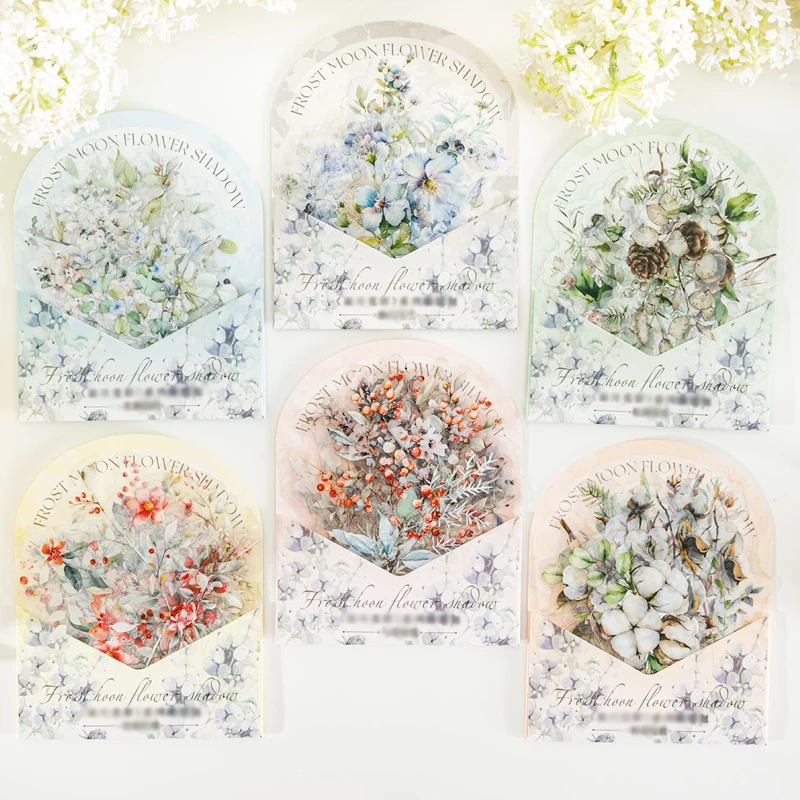Mr. Paper Flower Branch Leaf Themed Aufkleber Scrapbook Notebook Fotorahmen Tagebuch DIY dekorative Briefpapieraufkleber Geschenk Freund