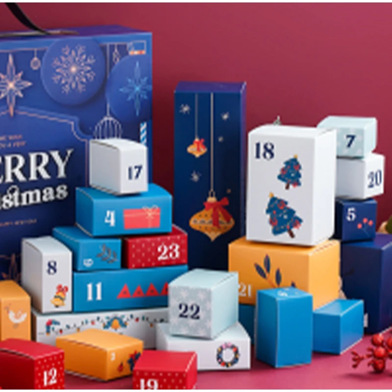 Description Picture 5 of item24-day Christmas Advent Surprise Empty Box Children's Festival Gift Dressing Packaging Box Decorative Gift(Empty Box)