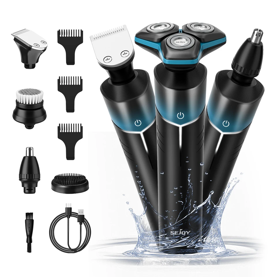 Men's Rechargeable Multi-Functional Electric Shaver Kit