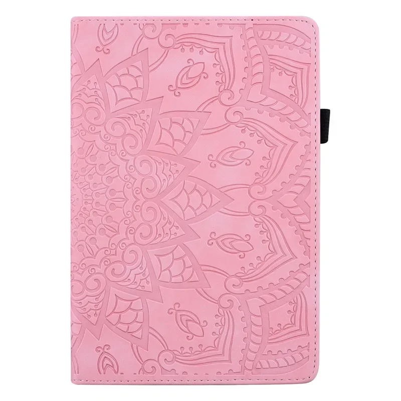 Carteira de Couro Capa para Kindle Scribe 3d Emboss Flower Case Funda Case 102 Pol pu - Imagem 2