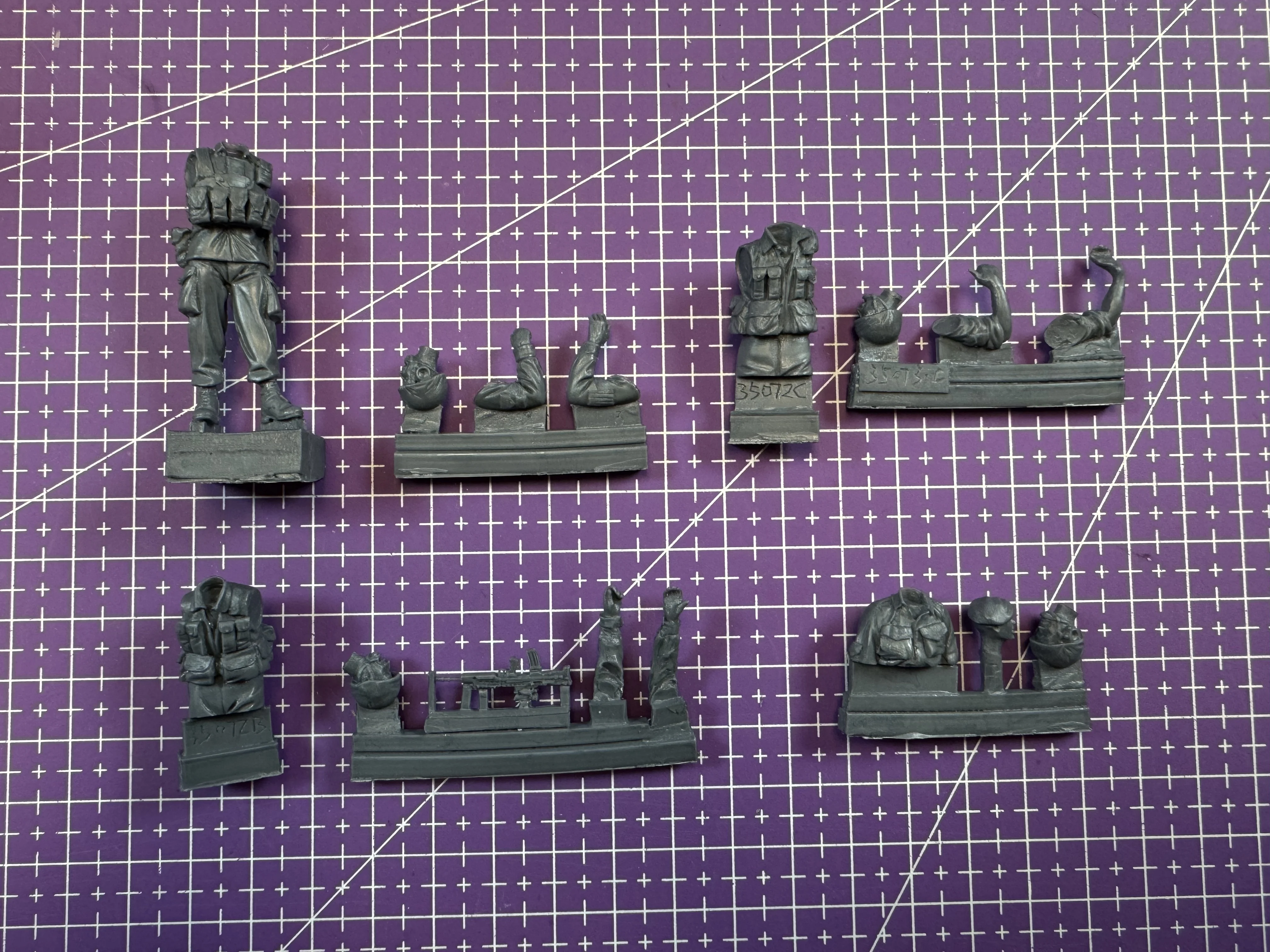 1/35 캐스팅 레진 모델 조립 키트, GK, 탱크 승무원 레진 키트, 도색되지 않음