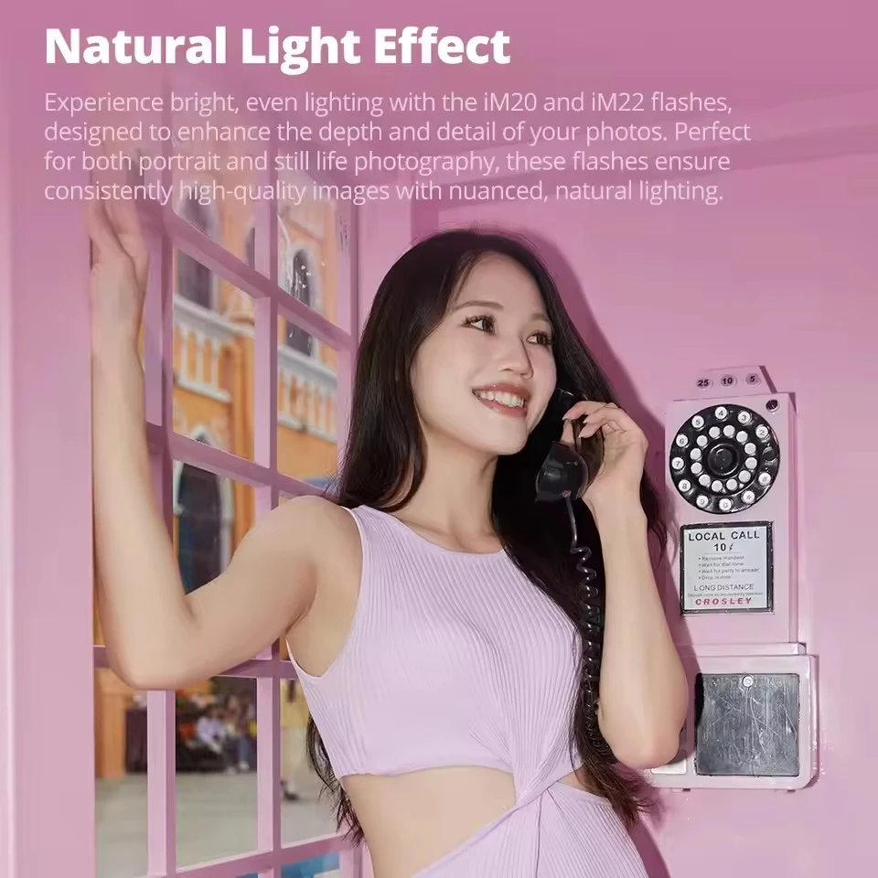 고독스 iM30 iM20 iM22 미니 카메라 플래시 GN 15 휴대용 iFlash (캐논, zv1 zve10, 니콘, 파나소닉, 올림푸스, 펜탁스, 후지 카메라용)