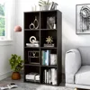 8-Cube Storage Shelf Bookcase - Modern TV Stand Up To 55 Inchs for Home and Office, Wooden 4-Tier Floor Standing Open Bookshelf 1