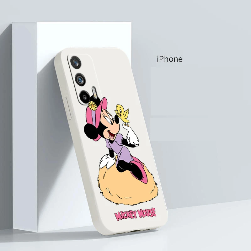 

Mickey Mouse Cool For OPPO Reno 9 8 7 6 5 4 Z SE Pro Plus Lite Lite Liquid Rope Silicone Soft Phone Case