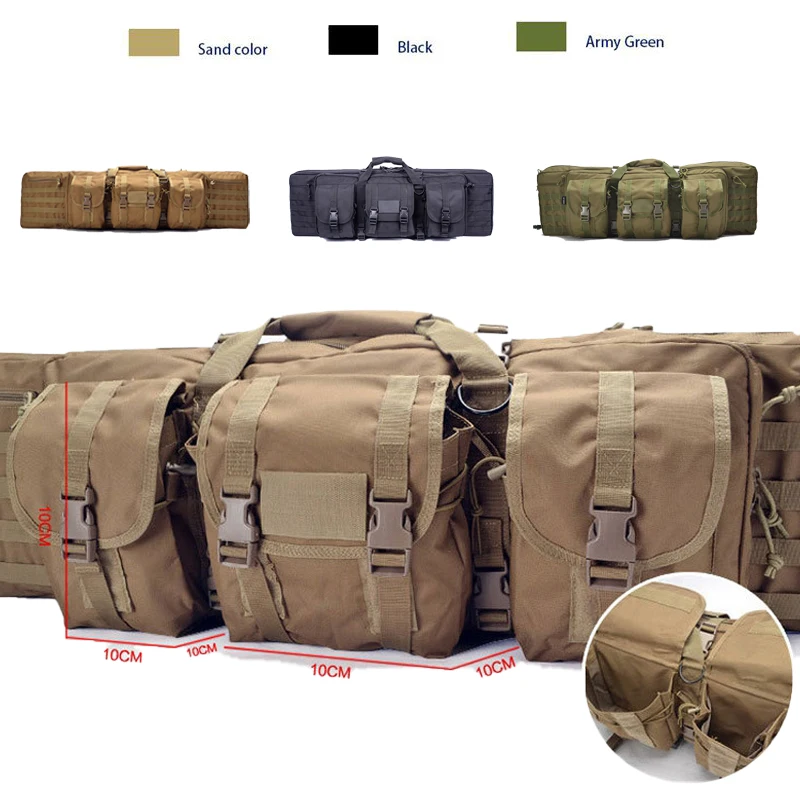 

93/118cm Tactical Molle Hunting Gun Bag Nylon Rifle Gun Carry Sniper Shoulder Backpack Airsoft Rifle Case Military Accessories
