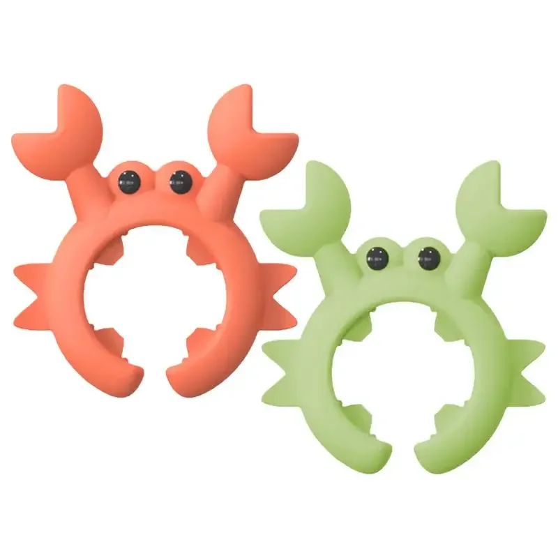 Creative and Interesting Crab Shaped Silicone Tableware Rack, Anti Overflow Stove Surface Wiping Knife Holder Kitchen Small Tool