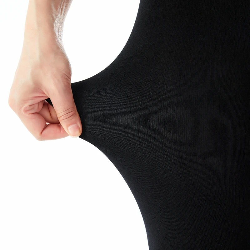 AEBMNHD Womens Opaque Tights Warm Leggings Fleece Lining Pantyhose Pants Black Winter Hose Stockings Heavyweight Cotton Hosiery
