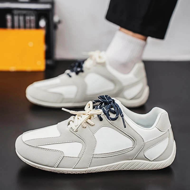Spring New Casual Shoes Flat Sneakers Men Brand Fashion Lace-up Retro Sneakers Men Comfort Breathable German Training Shoes Men 2