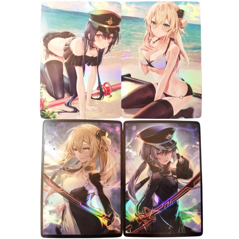 

2Pcs/Set Yu Gi Oh Cards Sky Striker Ace Raye Roze Anime Game Characters Classic Series Self Made Collect Color Flash Cards Toy