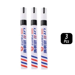 Colorful Permanent Paint Marker Set - 8 Waterproof Vibrant Colors (3 black)