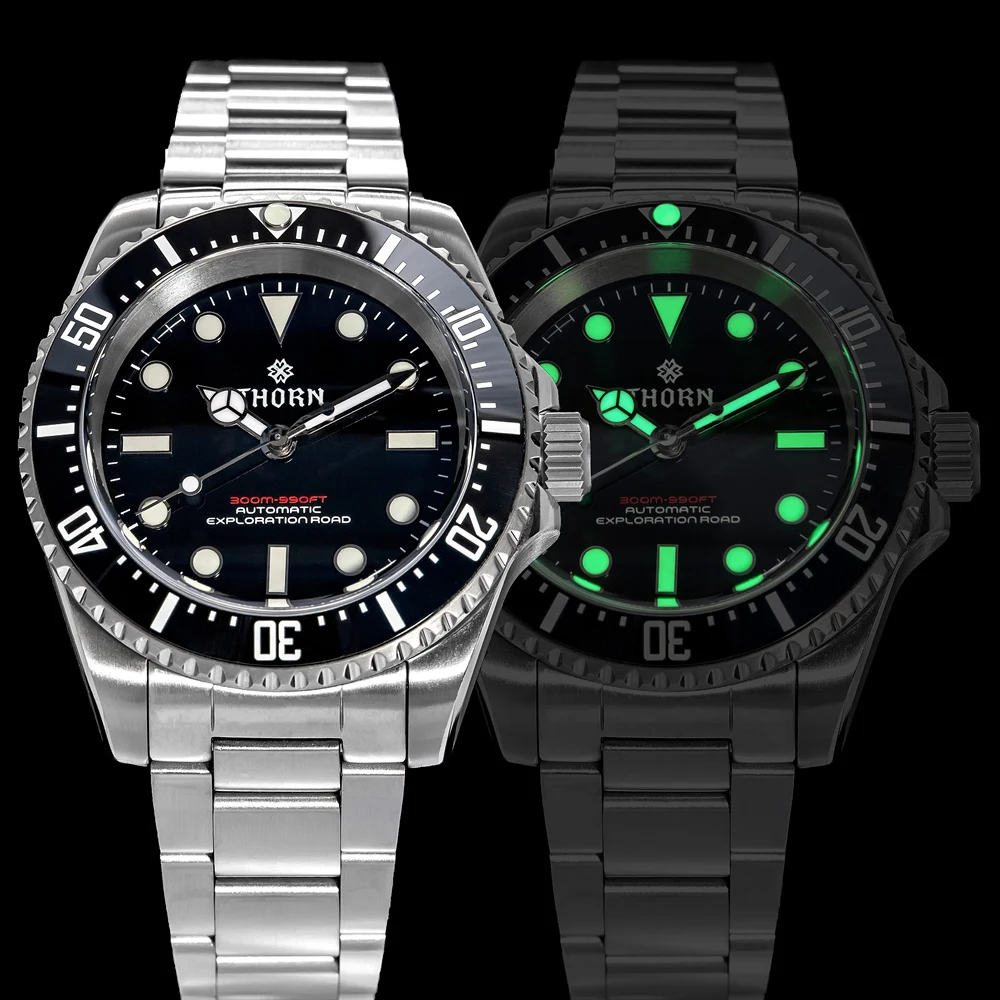 

Thron BB58 Watch Titanium NH35 Movement Sapphire 40mm Ceramic Bezel Helium Valve 30Bar Dive Automatic Mechanical Wristwatch
