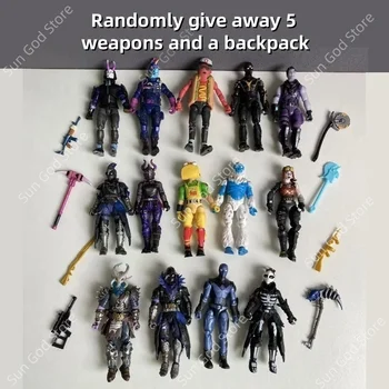 12cm Fortnite Action Figure Model Toy Jonesy Peely Skull Trooper‌ Joint Mobility PVC Figures Model Toy For Kid Birthday Gift