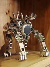 

Metal Puzzle 3d Model Kit For Adults Mecha Three-Dimensional Robot Birthday Gifts Hand-Made Ornaments Bluetooth Speaker Player