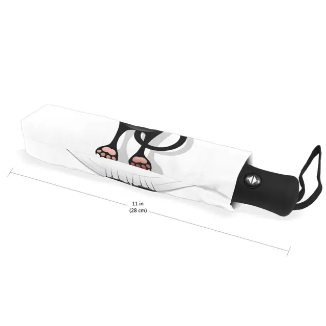 Rajzfilm Macska Karcolás Hordozható Esernyő Eső Nők Napvédelem Elleni Uv-Os Bevonás Automatikus Esernyő, Parasol 8 Bordák - Image 4