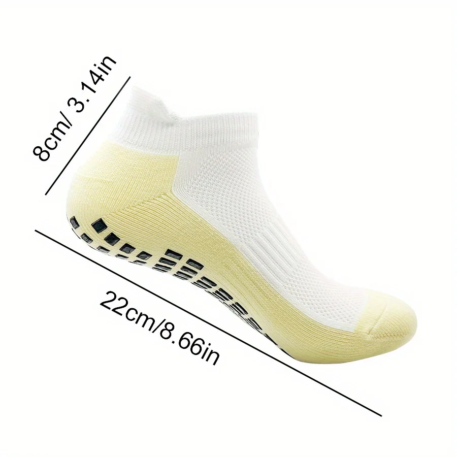 1 Pairs /5 Pairs of Multi-color New Men's and Women's Non-slip Football Socks Breathable Running Yoga Socks Hiking Sports Socks