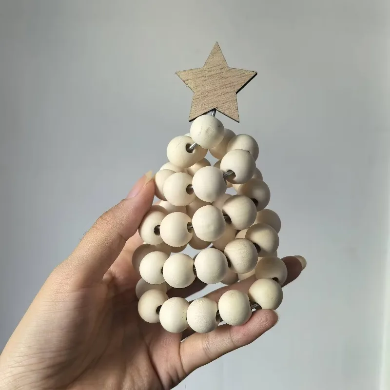 Nordic Ins Style Wooden Christmas Tree Decorative Tabletop Ornament – Convenient and Practical Home Decor Creative Interesting