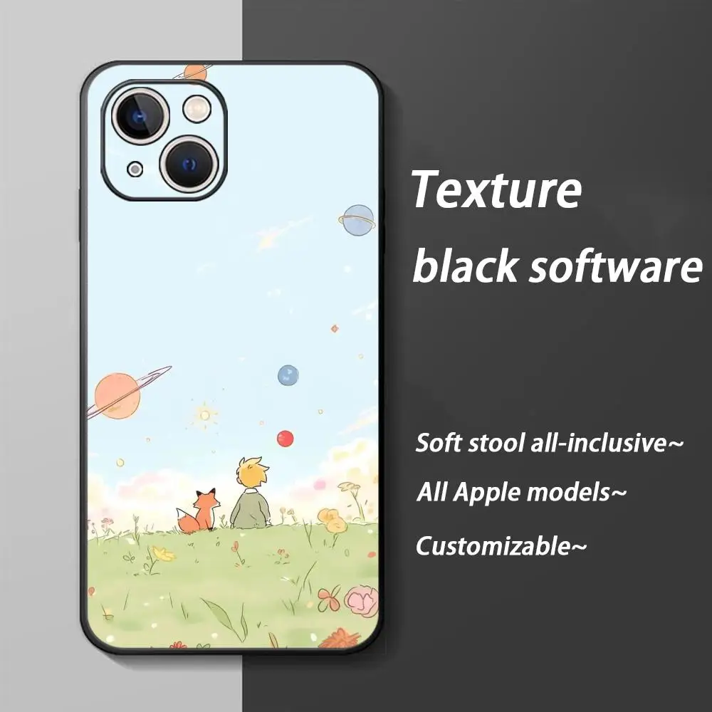 Anime Hot The Little Prince Phone Case - Soft Black Shockproof Cover