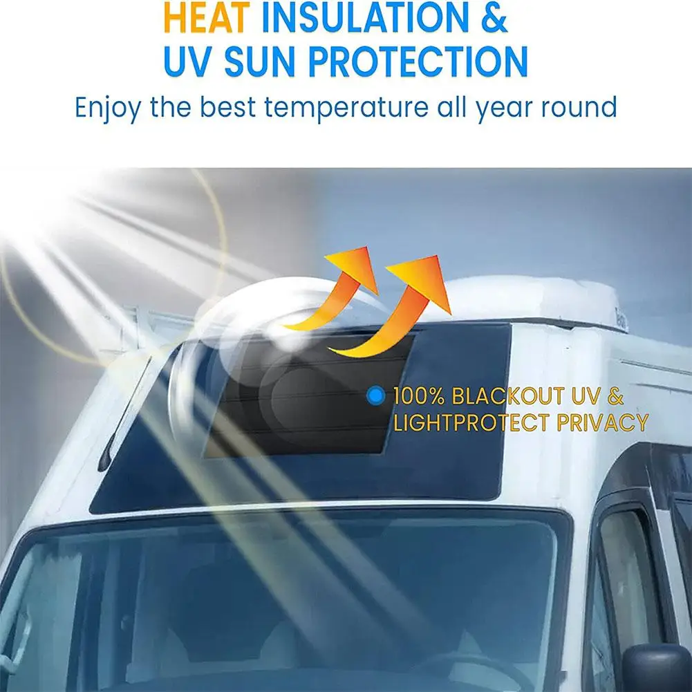 

Водонепроницаемая изоляционная Крышка RV Skylight, затемняющий чехол, солнцезащитный козырек для дорожных прицепов, защита от солнца, козырек для дорожного прицепа, автомобиля U0R7