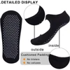 Backless Non-slip Fitness Pilates Socks Cotton Women Sport Yoga Socks Ballet Dance Slippers Barefoot Sock Workout for Gym 3