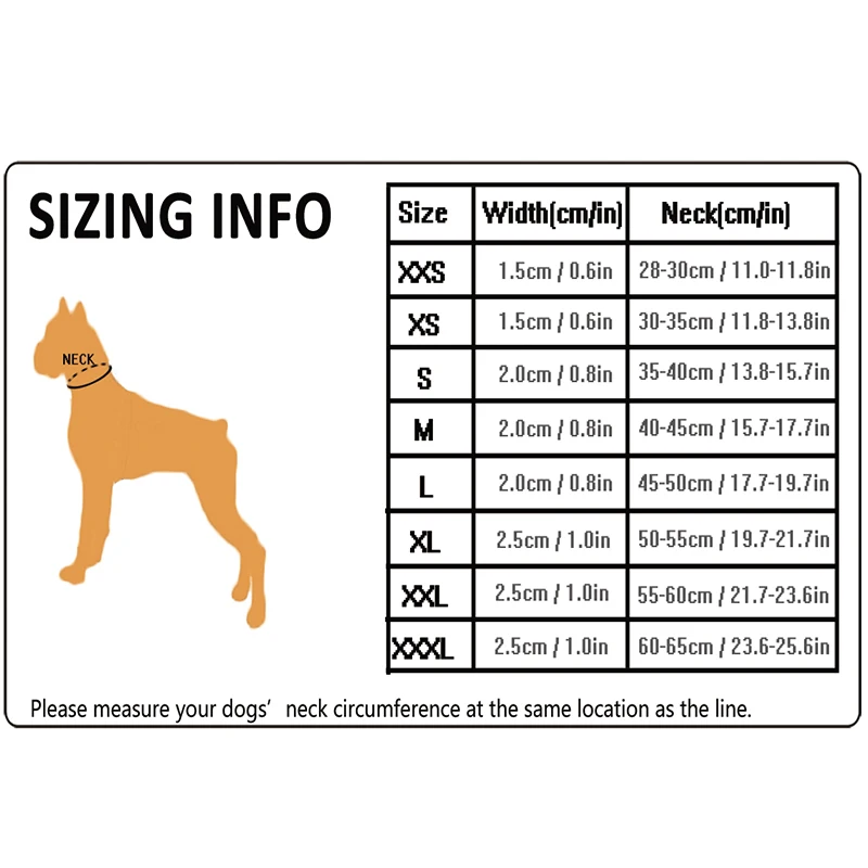 Winhyepet Dog Collar Comfort Padded with Buckle Traveling Walking Collar Tactical Dog Suplies 11 Colors Size XXS-XXXL dog collar,pet collar