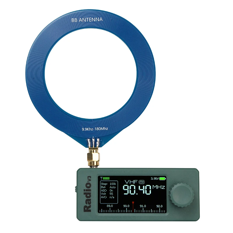 육군 녹색 ABS 케이스 ATS-mini V3 SI4732 포켓 SSB 미니 라디오 LSB USB AM FM 라디오 수신기 ESP32S3 헤드폰 앰프 Hi-Z 포함