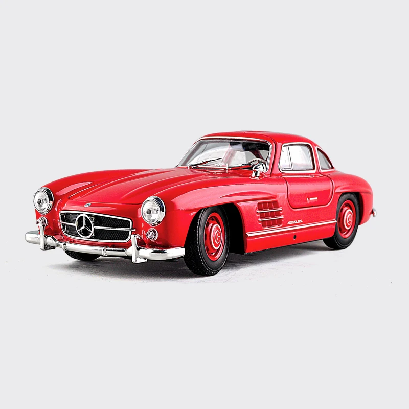 WELLY 1:24 메르세데스-벤츠 300SL 220 230SL 합금 자동차 모델, 다이캐스트 및 장난감 차량 수집 자동차 장난감 소년 생일 선물