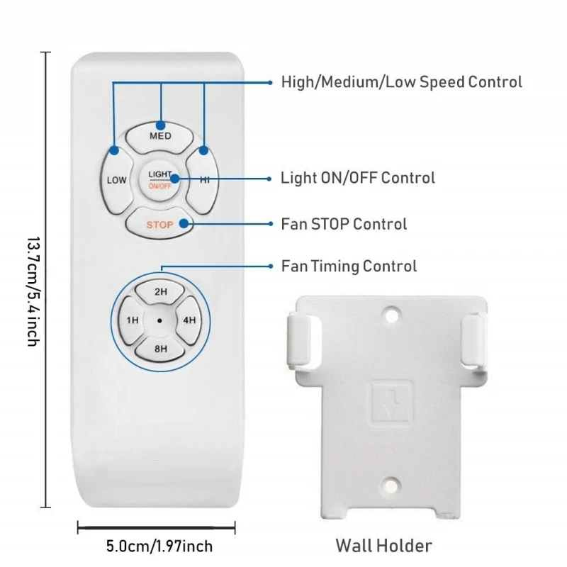 Fan Lamp Controller Universal Ceiling Fan Lamp Smart Wireless Remote Controller Kit Timing Control Switch Adjusted Wind Speed