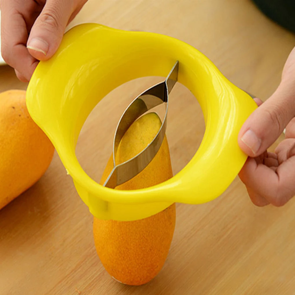 Mango Slicer Splitter Cutter Stainless Steel Fruit Split Corer Chopper Kitchen Gadget