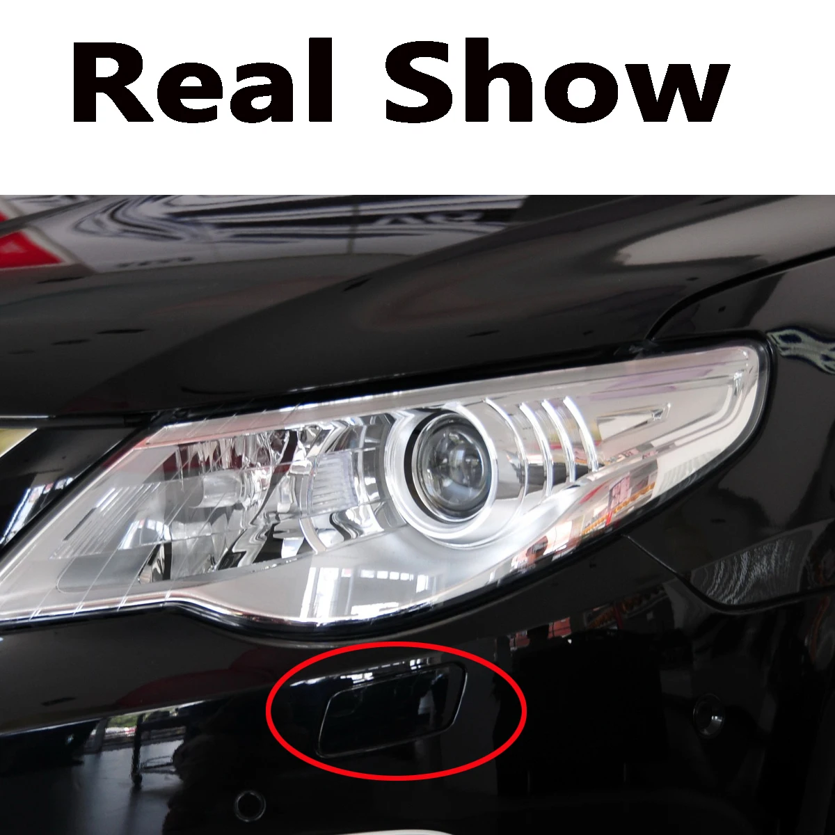 1/2PCS Front Bumper Headlight Washer Cover Jet Cap Trim for VW Passat CC 2008-2012
