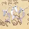 2pcs 50x57mm Mermaid Charms Pendant 3
