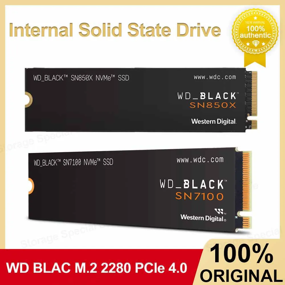 WD Black M.2 2280 NVMe SSD SN7100 SN850X Internal Solid