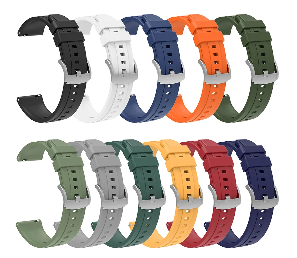 Silicone Watch Band with Protective Shell
