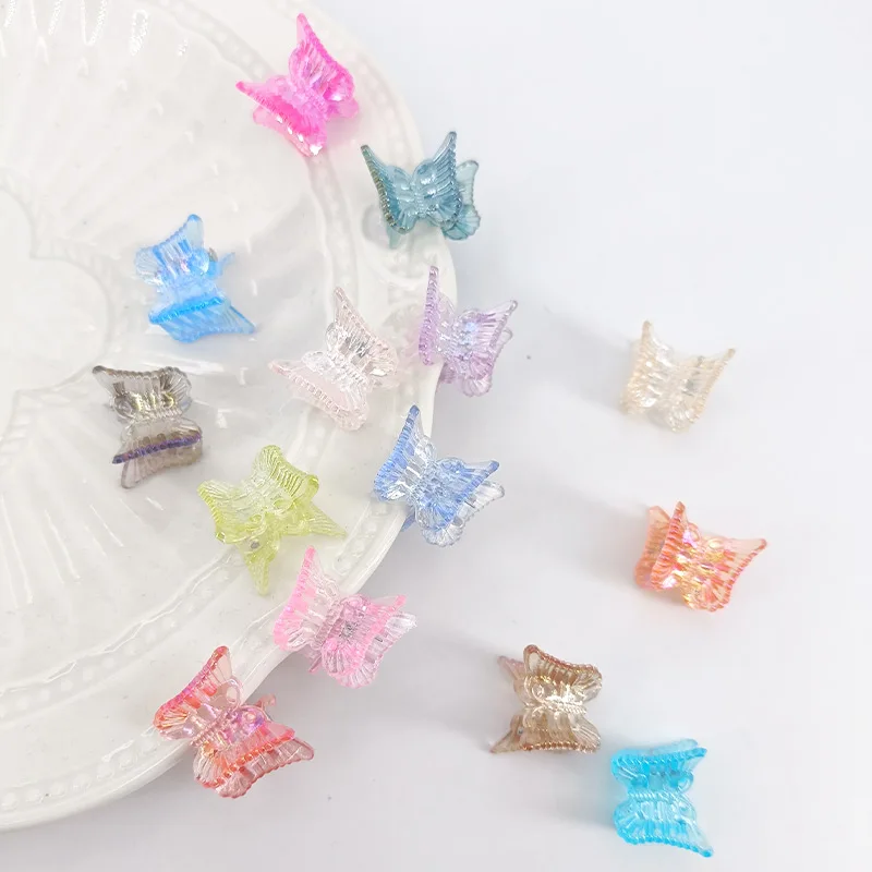 10 stücke Ins Mini Schmetterling Haar Klaue Clips Bunte Trendy Nette Kleine Clips Mehrfarbige Mädchen Haar Clips Haarnadel Haar Zubehör