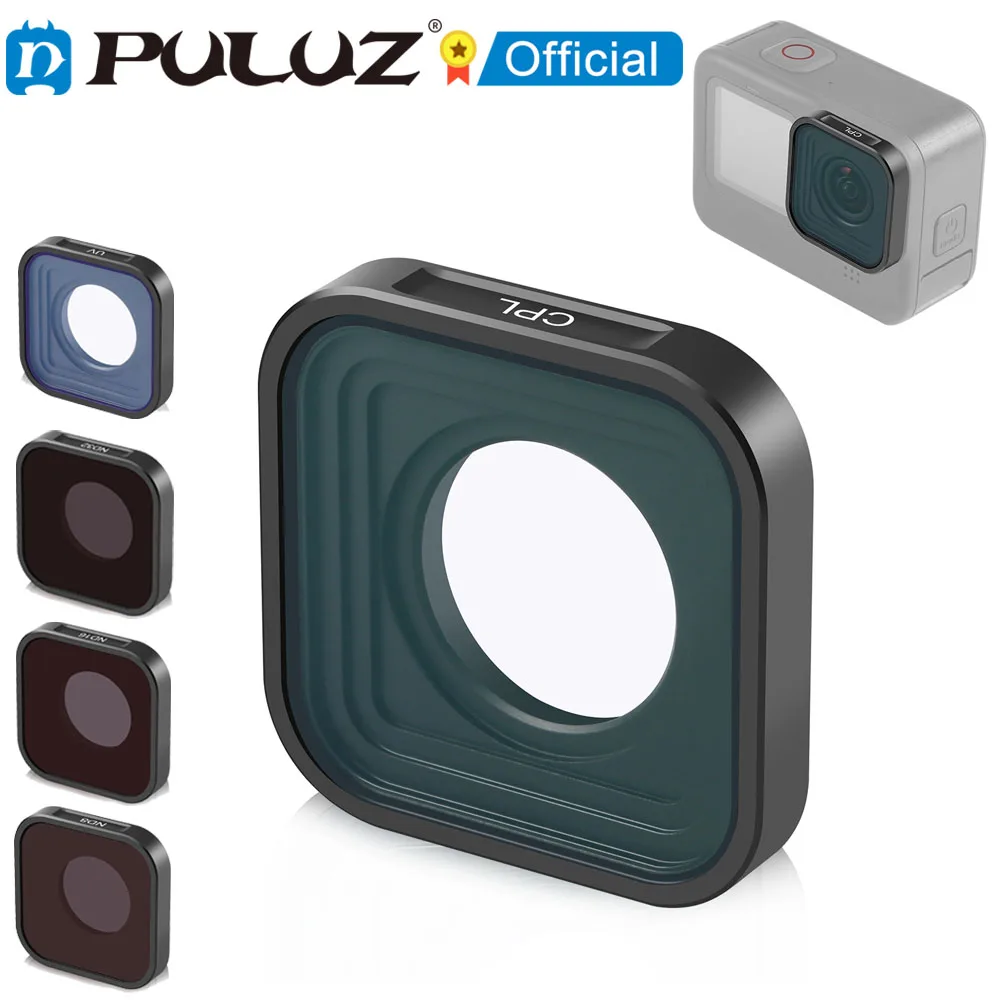 

PULUZ Action Camera CPL ND32 ND16 ND8 UV Lens Filter For GoPro Hero11 Black / Hero11 Black mini / HERO10 Black / HERO9 Black