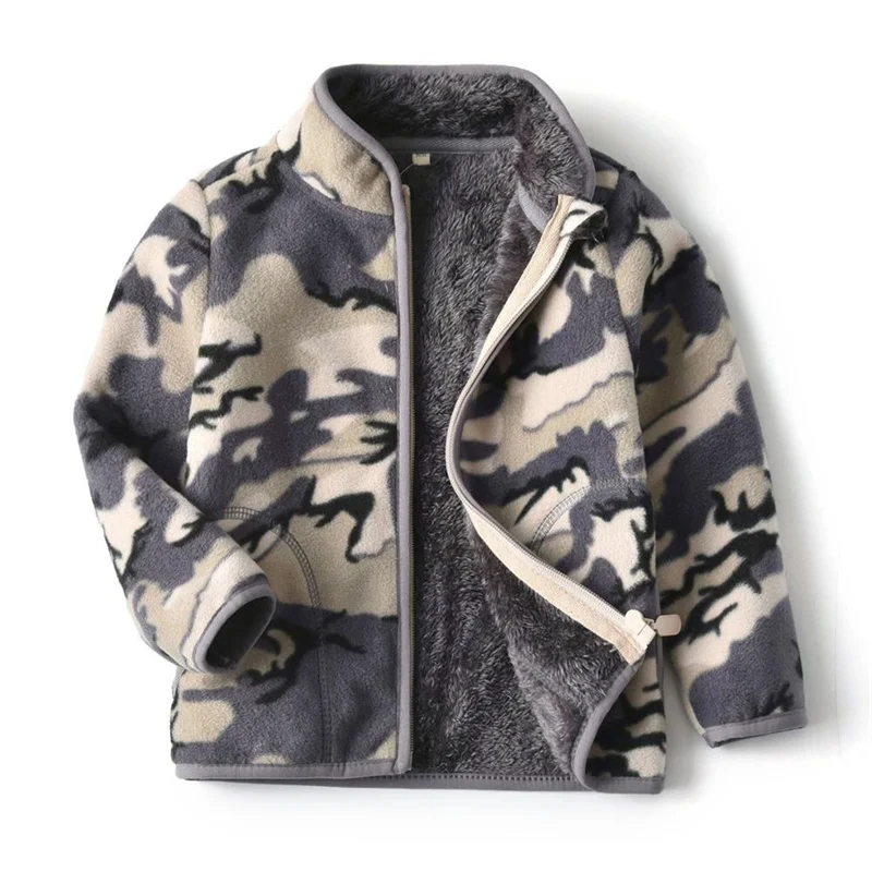 New Spring Autumn Children Kids Jackets Outwear Baby Boys Polar Fleece Soft Warm Jacket