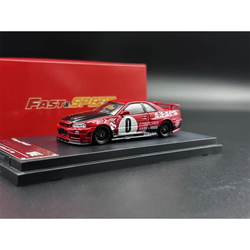 

Fast Speed1:64 Skyline GTR R34 Z Tune Kaido House Diecast Diorama Car Model Collection Miniature