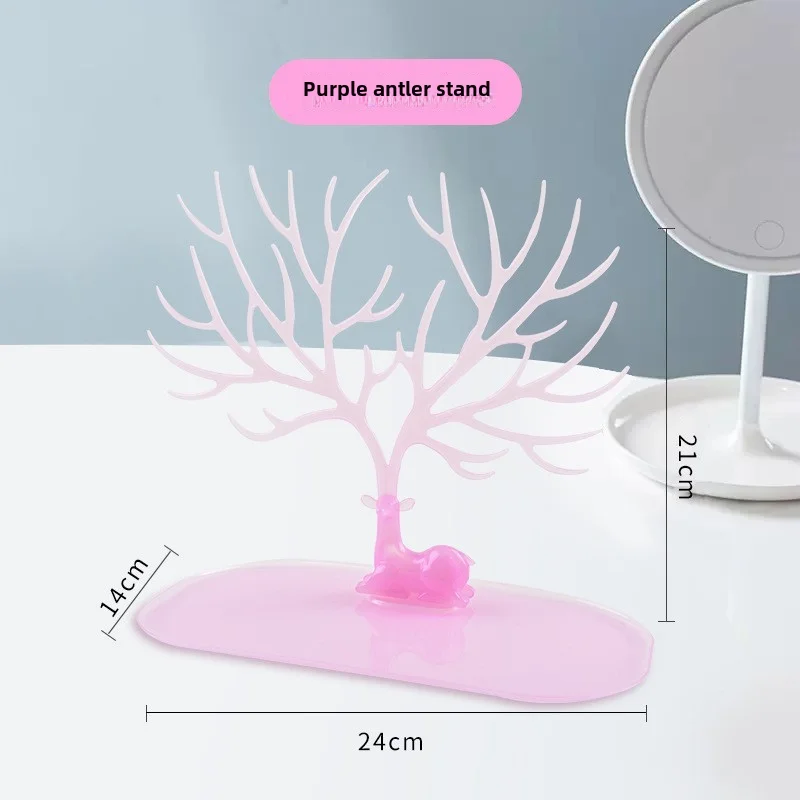 New [transparent light purple] deer rack