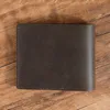 Handmade Personalised Leather Wallet for Men Breif Men Wallets Short Vintage Retro Manmade Wallet Money Bags 4