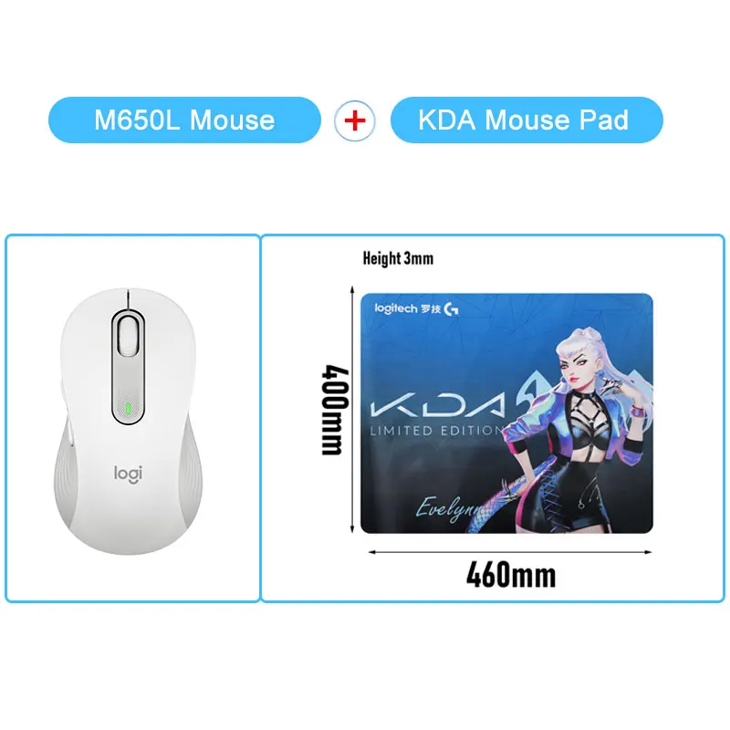 pink mouse gaming World premiere Logitech Bluetooth Mice Signature M650 M650 L Wireless Mouse Sensor Technology Logitech Advanced Optical wireless mouse with usb c Mice