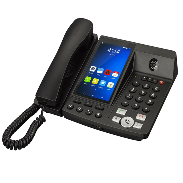 Wireless Sip Video Phone Wifi Basic Corded Voip Cheap Telephone With  Colorful Lcd Multimedia - Voip Products - AliExpress