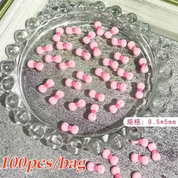 Elegant Bow Flower Nail Art Resin Decorations Set - Assorted Shapes and Charms for DIY Manicure Jewelry Creations (ZCF161 - 1 - 100)