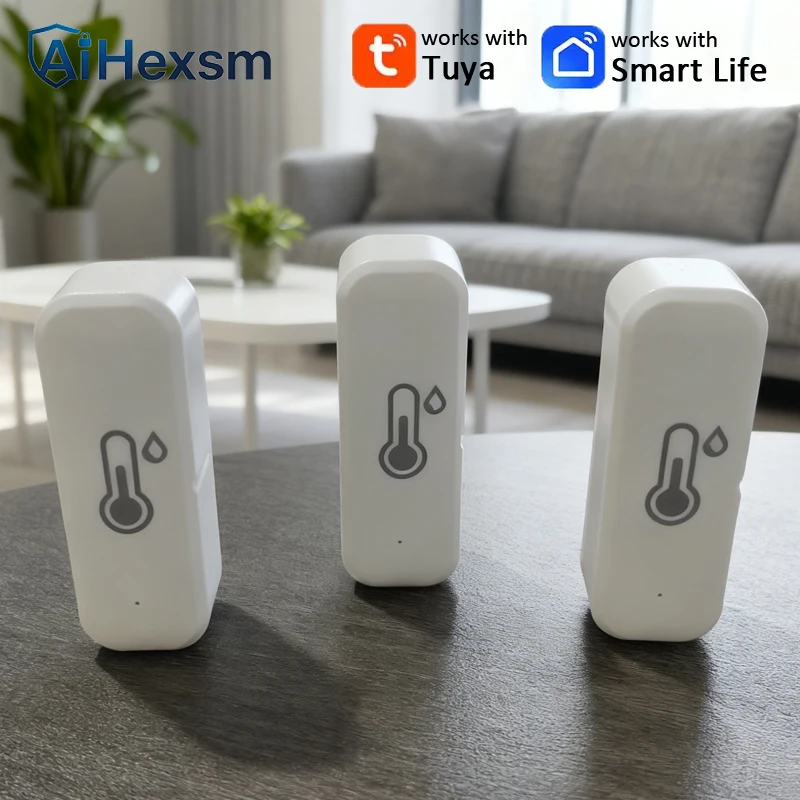 ทูย่า ไวไฟ สมาร์ทไลฟ์ เซ็นเซอร์วัดอุณหภูมิและความชื้น ใช้พลังงานจากแบตเตอรี่ เทอร์โมมิเตอร์ แอปพลิเคชันสมาร์ทโฮม ระบบรักษาความปลอดภัย ทำงานร่วมกับกูเกิลโฮม 1